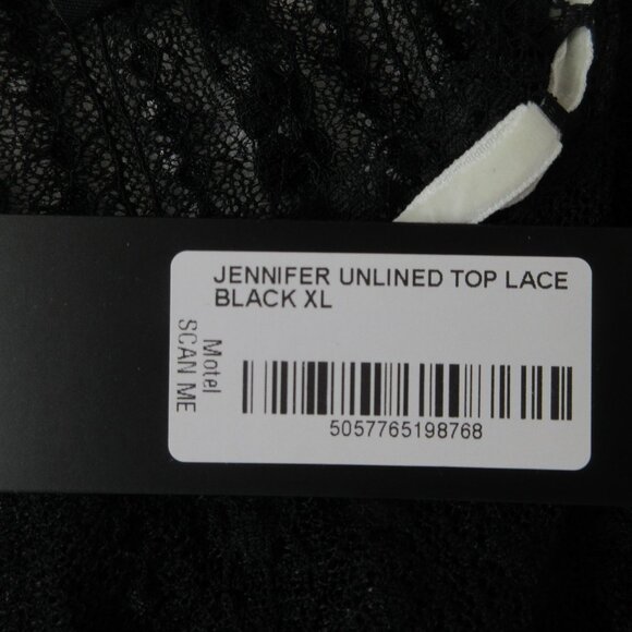 NWT Motel Jennifer Unlined Lace Top In Black - Picture 8 of 8